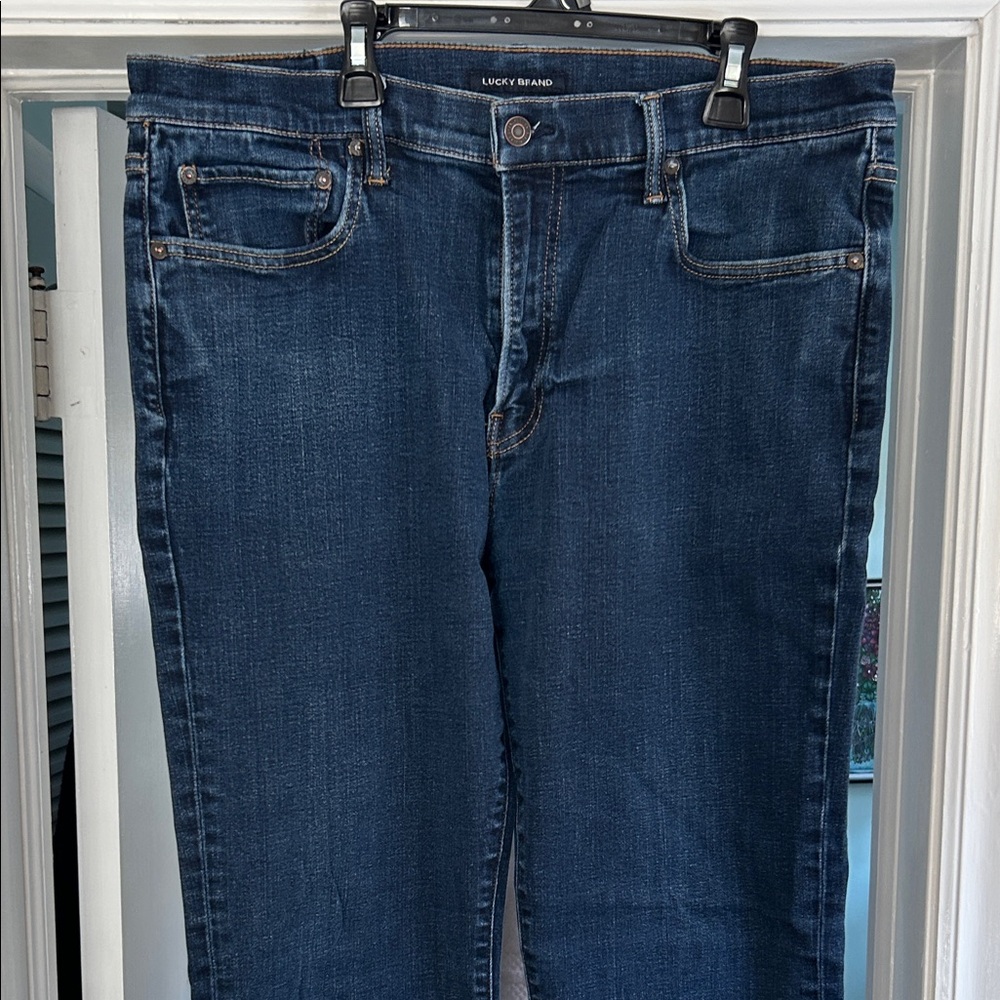 Lucky Brand Men's Dark Blue Straight Jeans
